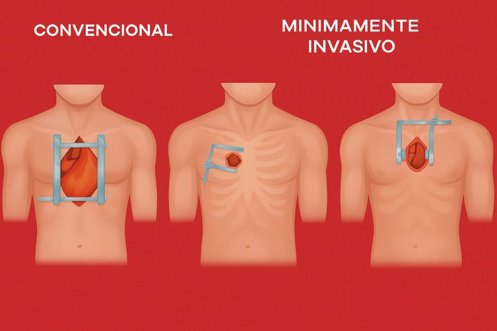 Minitoracotomia e hemiesternotomia menos cortes, mais recuperação para o paciente